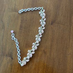 Costume pink and gold necklace